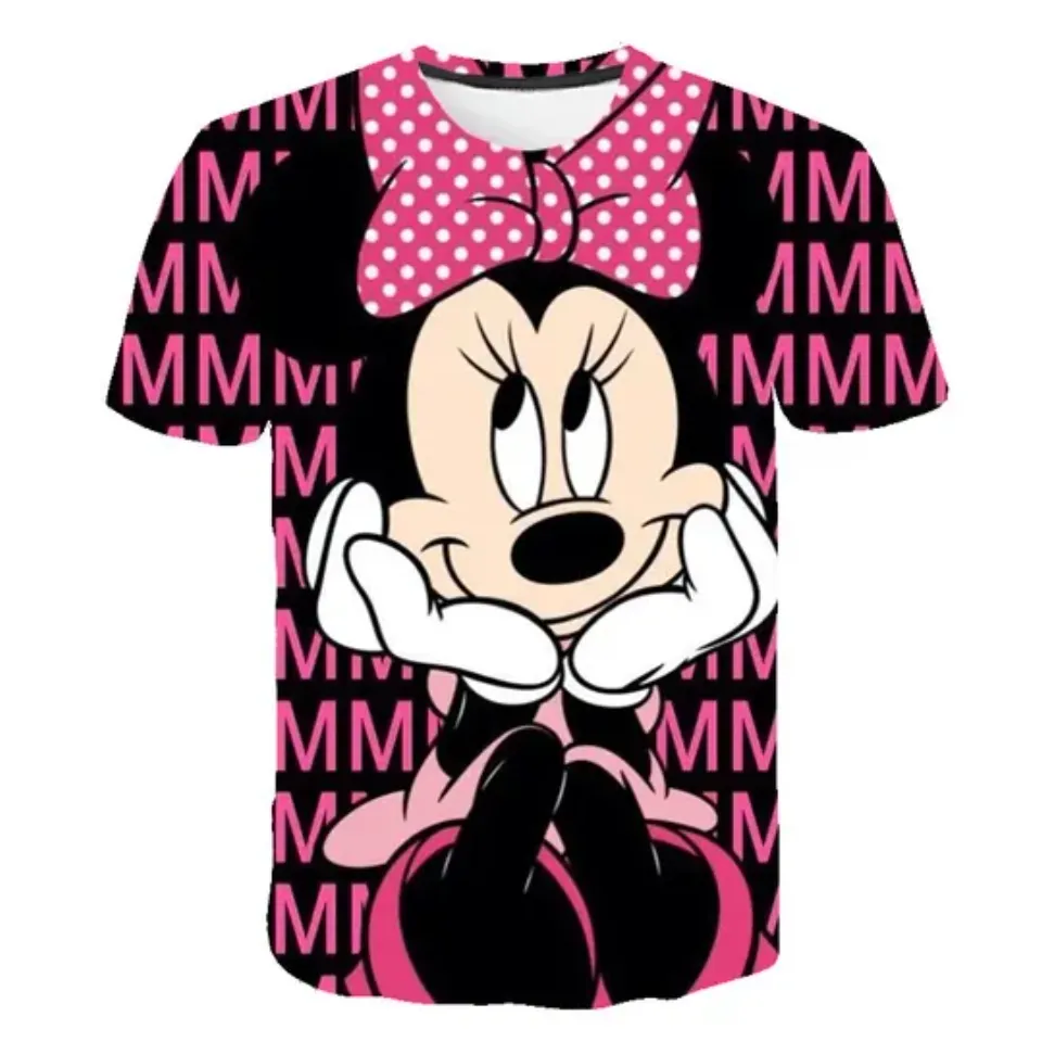 Minnie Mouse T Shirts Clothing Summer Fashion Girls Tshirts