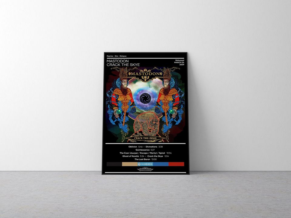 Mastodon Poster | Crack the Skye Poster | Metal Music Poster | Album Cover Poster