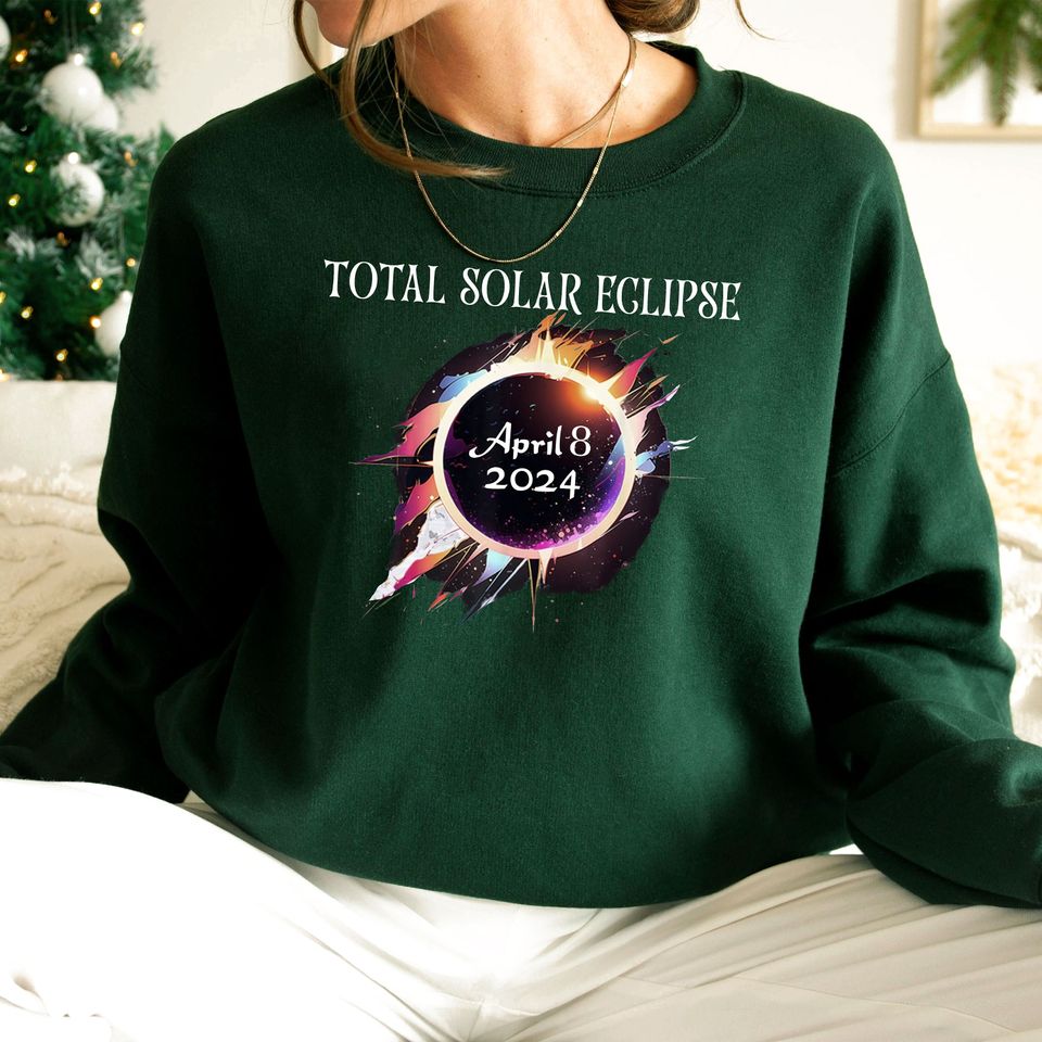 Total Solar Eclipse 2024 Sweatshirt, America Totality, Moon Astronomy Lover Shirt