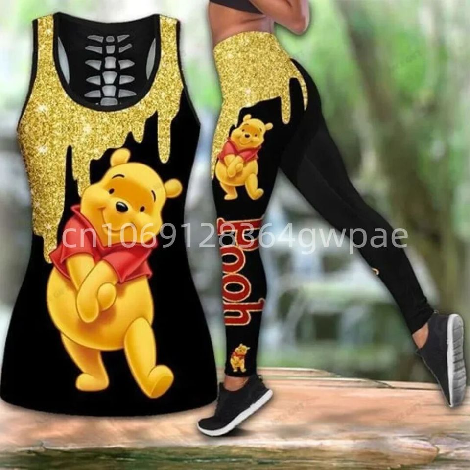 Winnie the Pooh Disney Hollow Tank Top Leggings Set