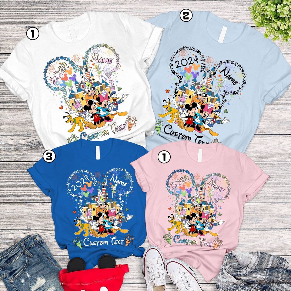 Custom Disneytrip Mickey And Friends 2024 T Shirt