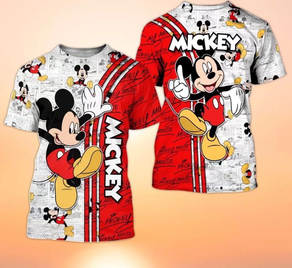 Mickey Mouse Disney Shirt, Disney 3D Printed Shirt