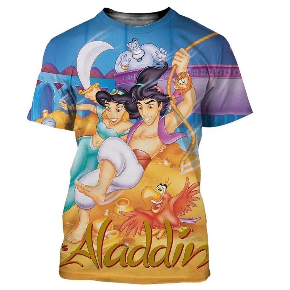 Aladdin Disney Shirt, Disney 3D Printed Shirt