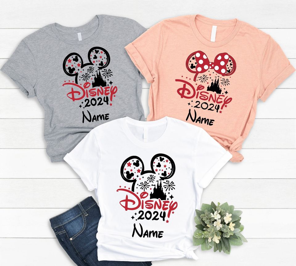 Custom Name Disneyland Matching Family Shirts, Disney Vacation Shirts