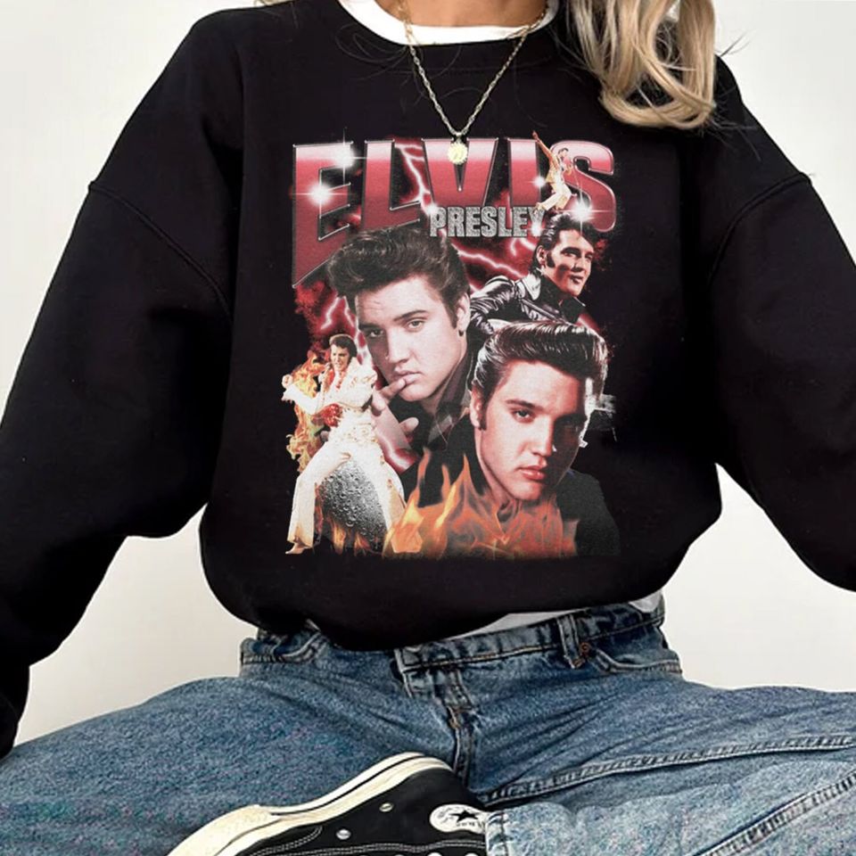 Elvis Presley Vintage 90s Sweatshirt , Elvis Presley Sweatshirt