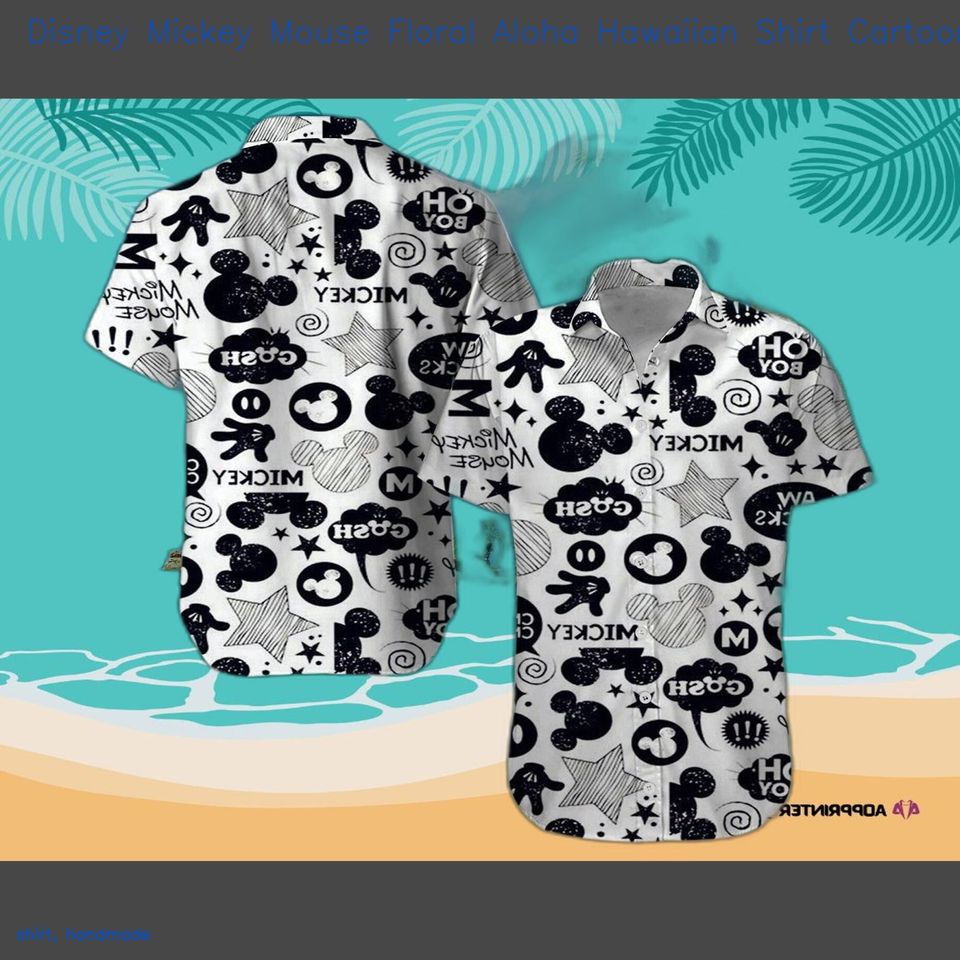 Hawaii Shirt Disney Mickey Mouse Floral Aloha Hawaiian Shirt Cartoon