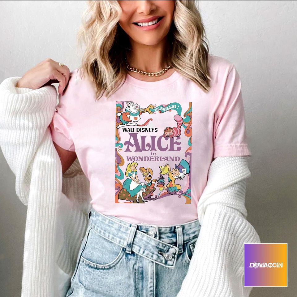Retro 70s Alice In Wonderland Disney T-shirt