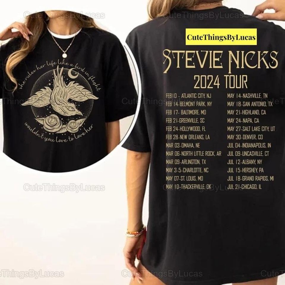 Vintage Stevie Nicks Tour 2024 Shirt, Stevie Nicks Shirt, Tour 2024 Shirt