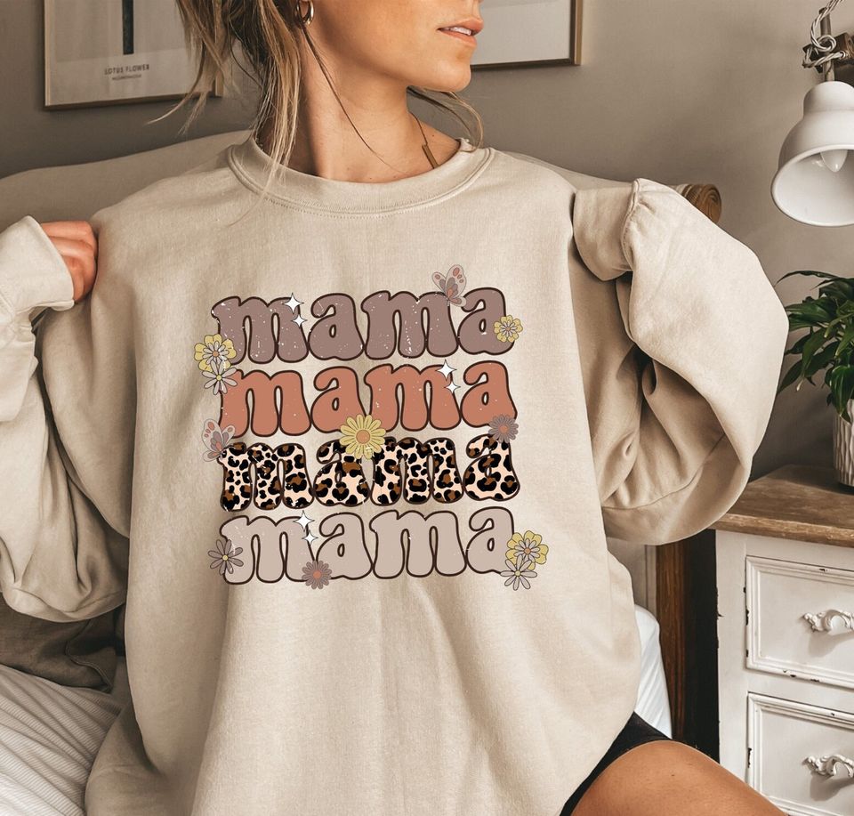 Retro Mama Sweatshirt, Retro Mama Shirt, Mama gift, New Mom gift