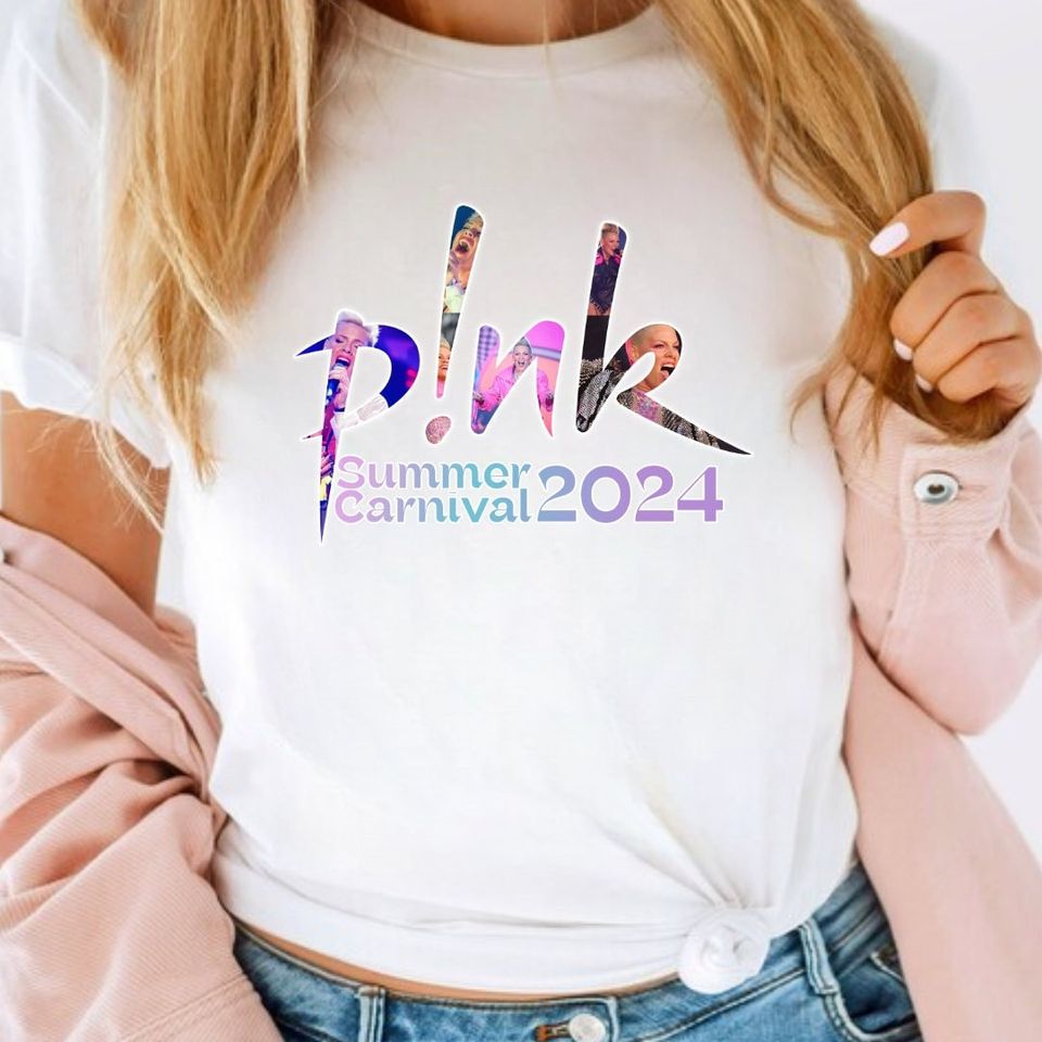 Pink concert Shirt. Personalized Summer Carnival 2024 Tour Shirt
