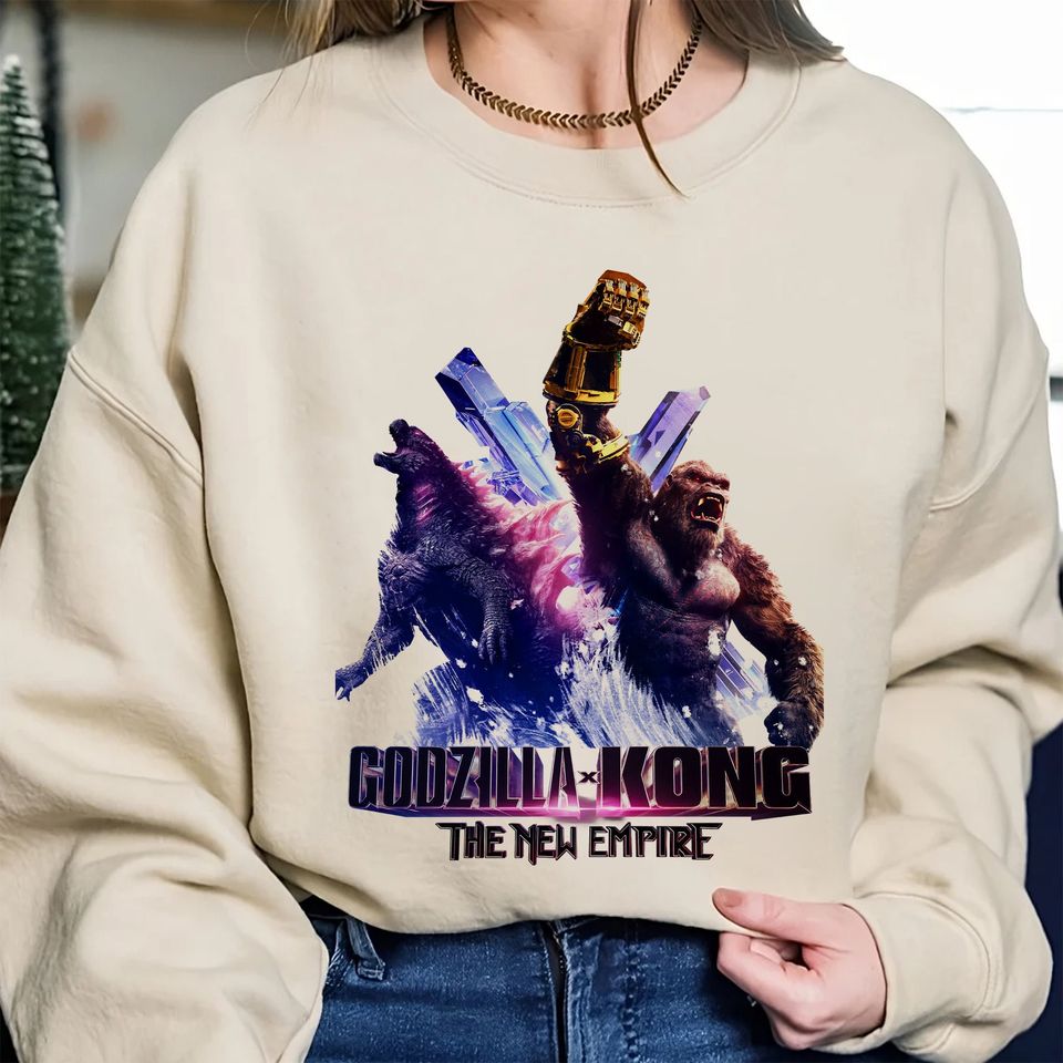 GodzilIa X K0ng Shirt, Vintage GodzilIa X K0ng The New Empire 2024 Sweatshirt