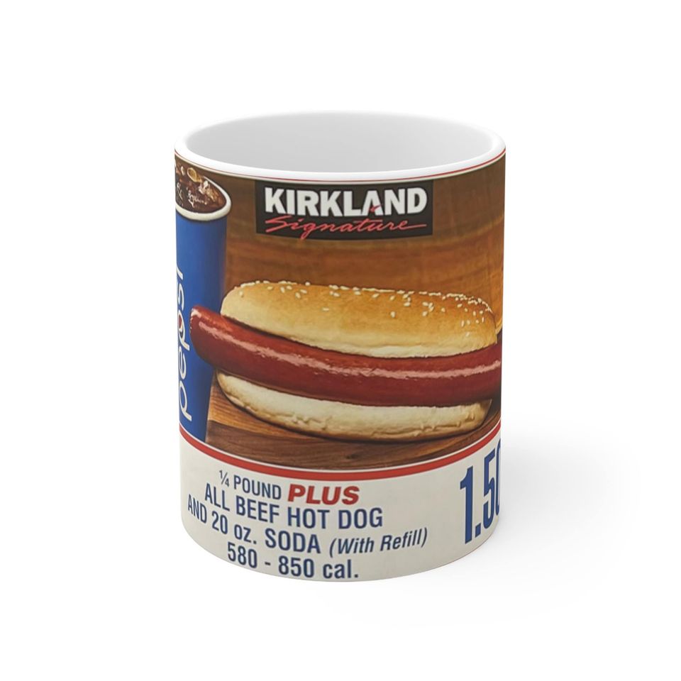 Costco Hot Dog Ceramic Meme Mug