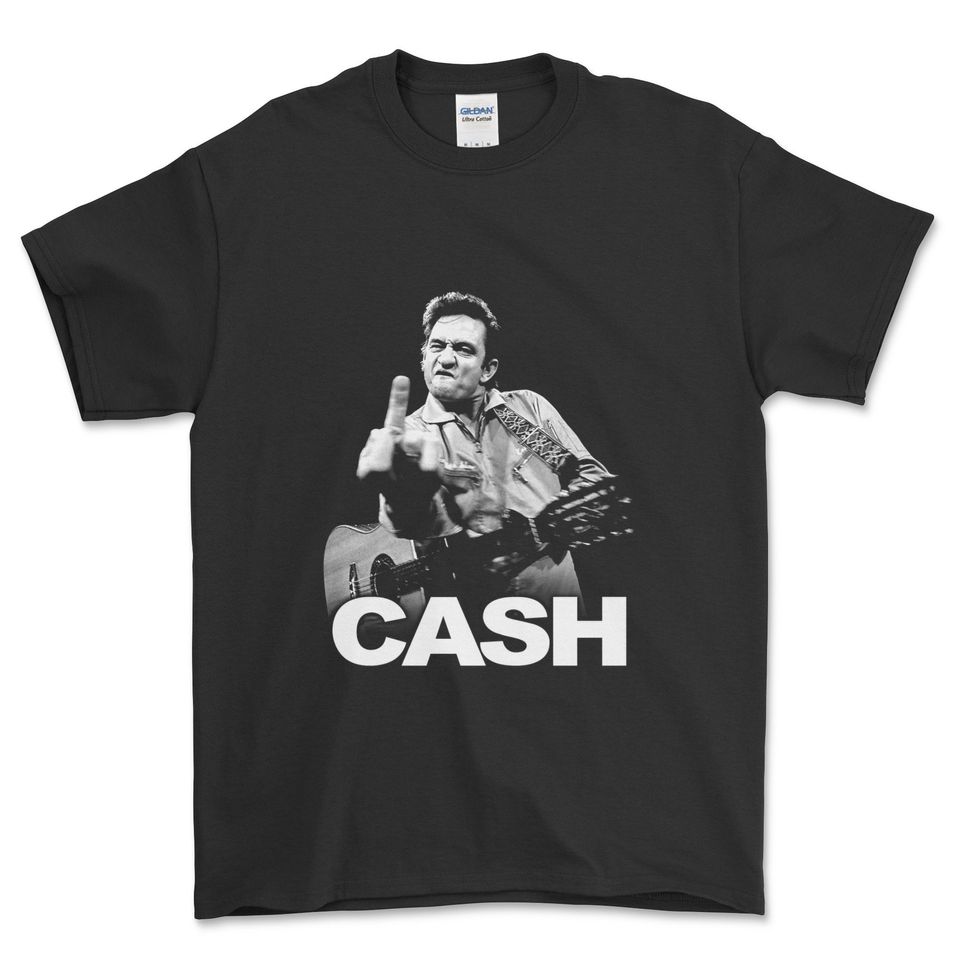 Johnny Cash Finger  Band Tees
