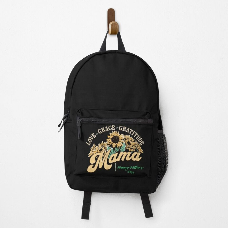 Love, grace, gratitude Happy Mother's Day. Backpack