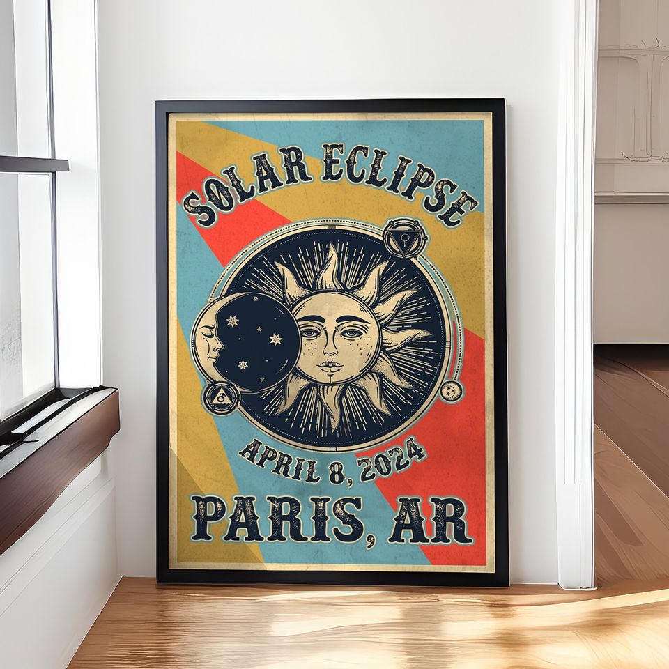 Paris Ar - Solar Eclipse 2024 Poster