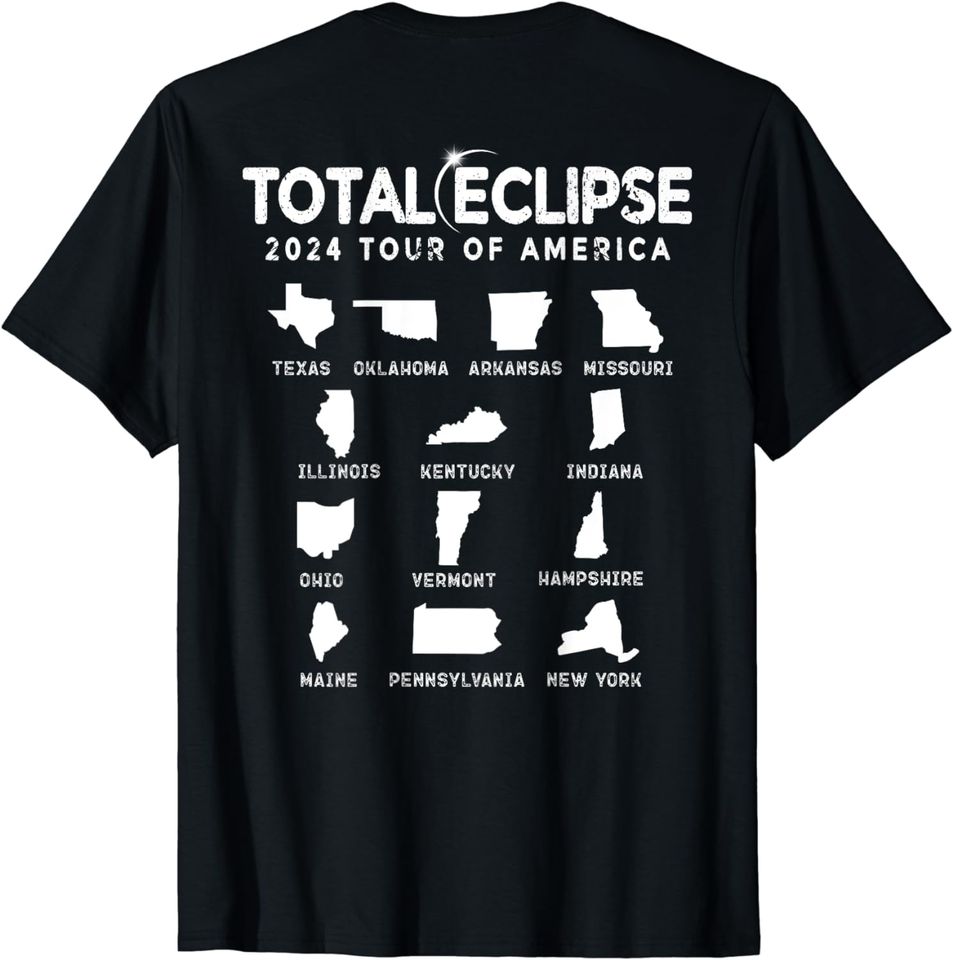 Total Solar Eclipse 2024 Tour of America 04.08.24  T-Shirt