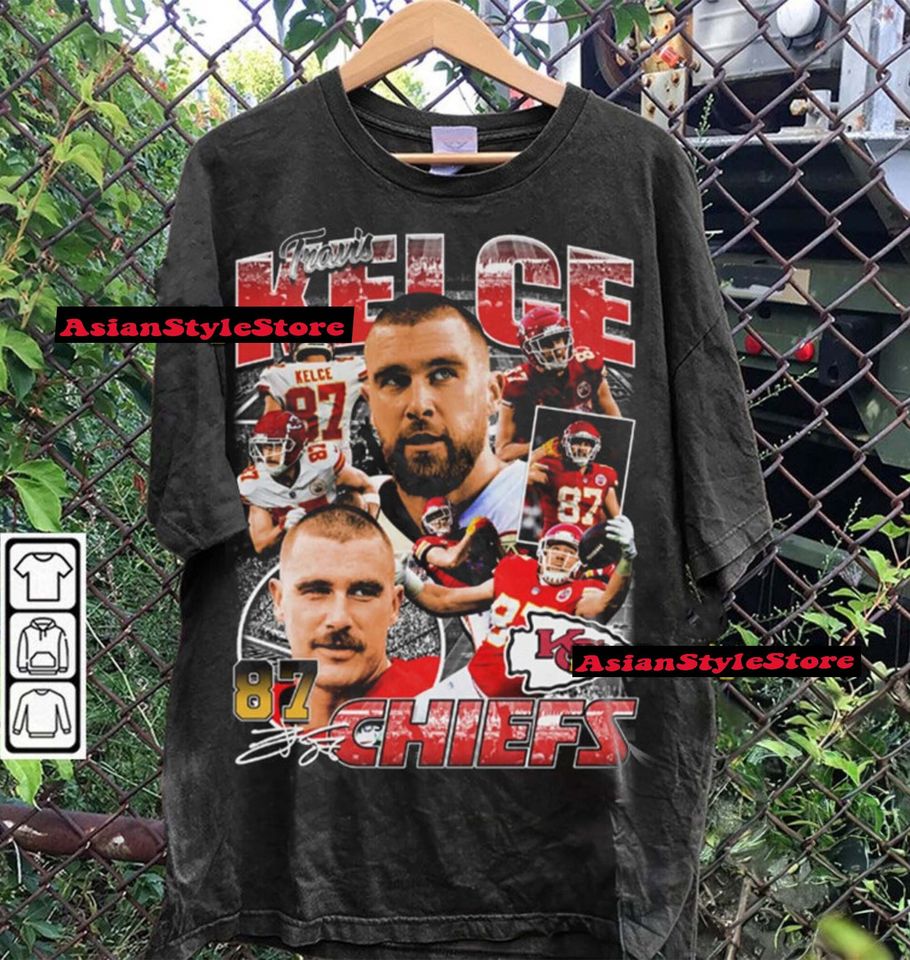 Vintage 90s Graphic Style Travis Kelce T-Shirt, Travis Kelce Shirt