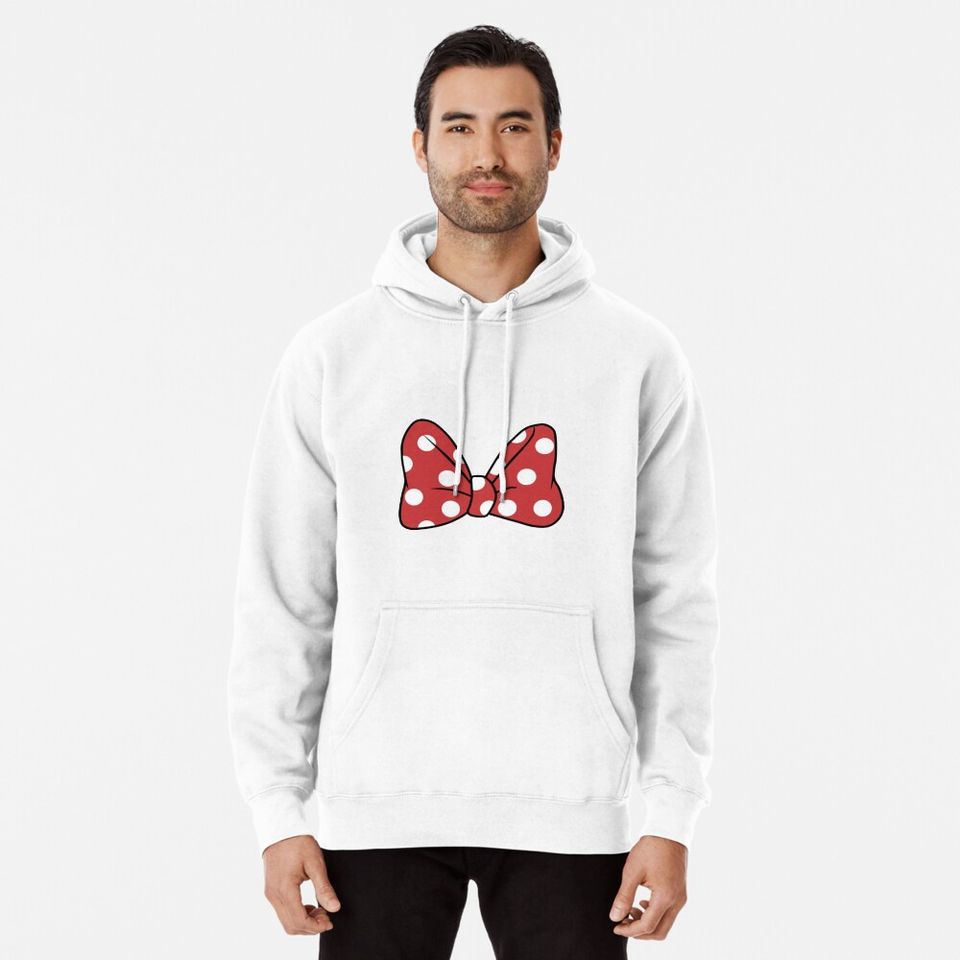 Disney Polka Dot Minnie Mouse Bow Pullover Hoodie