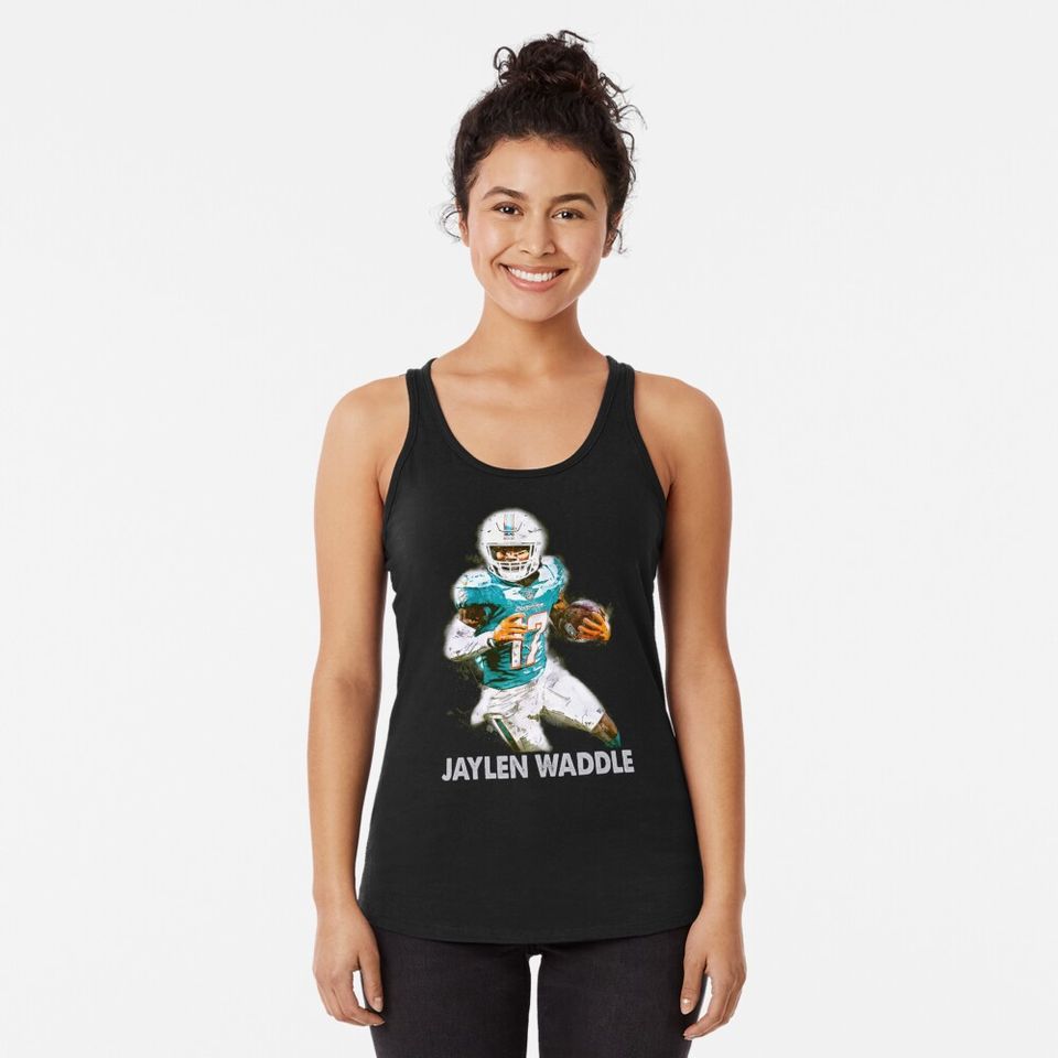 Jaylen Waddle a Racerback Tank Top