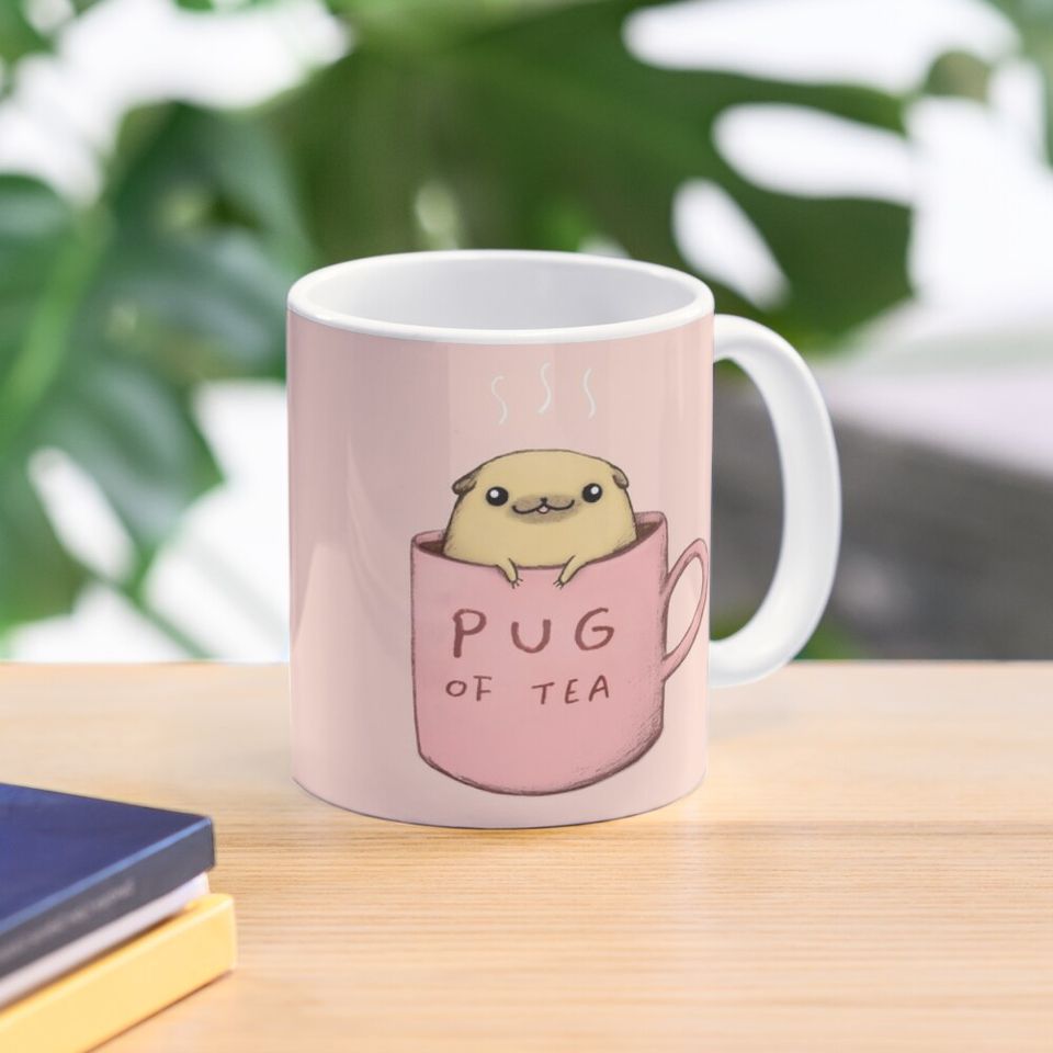 Pug of Tea Coffee Mug, Pug Lover Mug