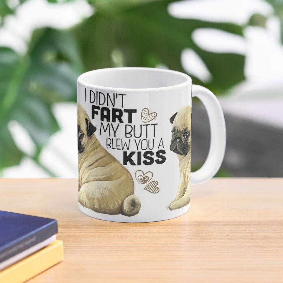 Pug Mug, Gifts for Pug lovers Coffee Mug