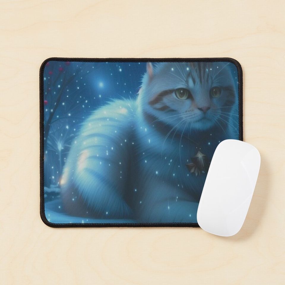 Hello kitty winter | Cat Christmas Mouse Pad