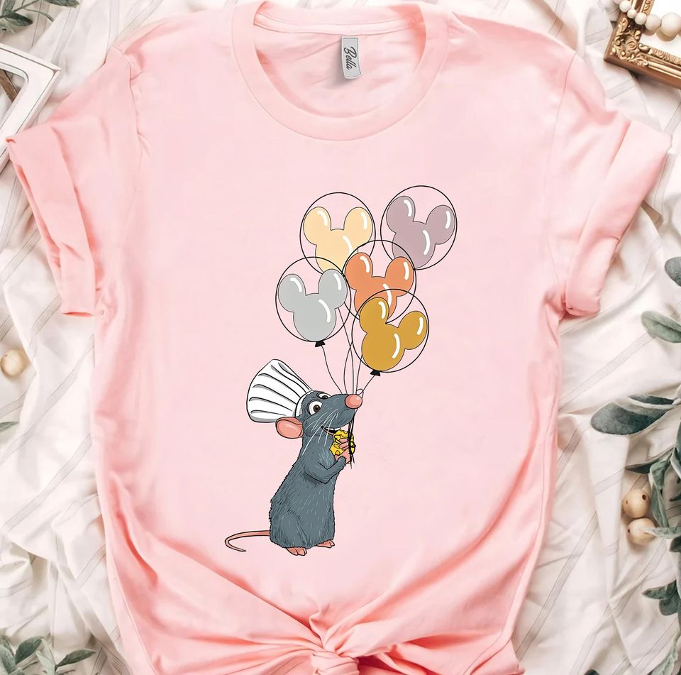 Disney Ratatouille Remy Mouse Chef Mickey Balloon Shirt, Disneyland Family Matching Tee, Disneyland Trip Outfits Tee