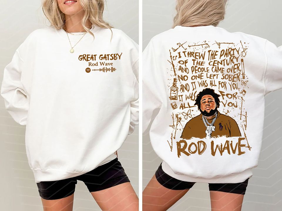 Rod Wave Nostalgia Album 2 side, Rod Wave, Nostalgia 90s Rap Music  Sweatshirt