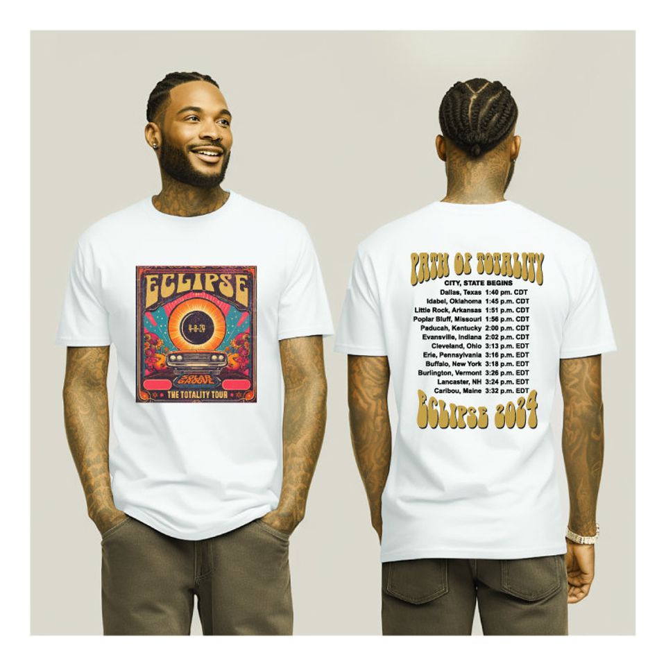 Solar Eclipse 2024 Double-Sided Shirt