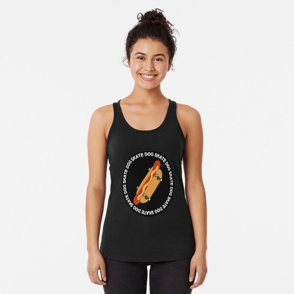 Skateboard  graphic Racerback Tank Top