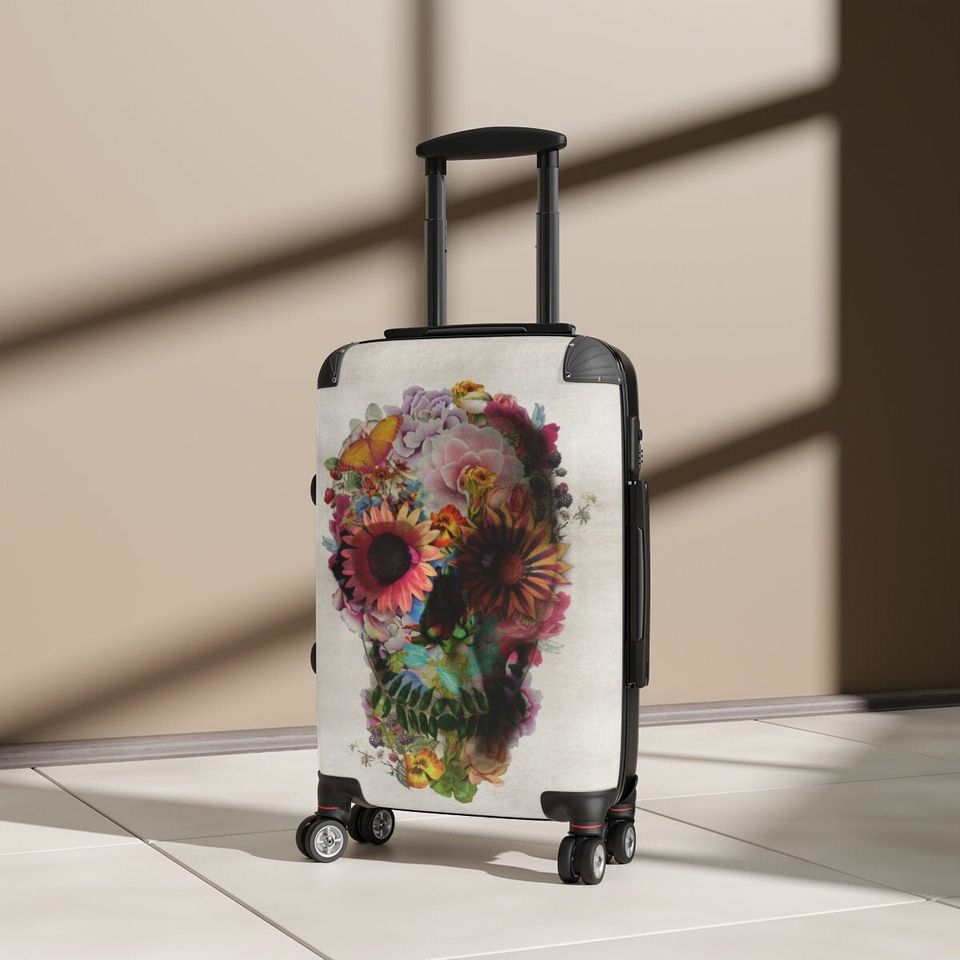 Boho Skull Cabin Suitcase, Travel Suitcase