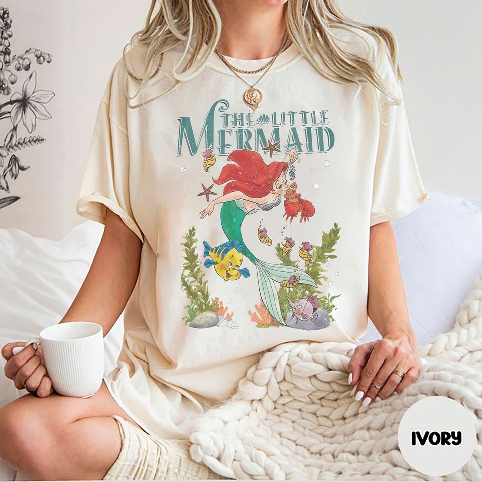 The Little Mermaid Comfort Color Shirt, The Little Mermaid Ariel