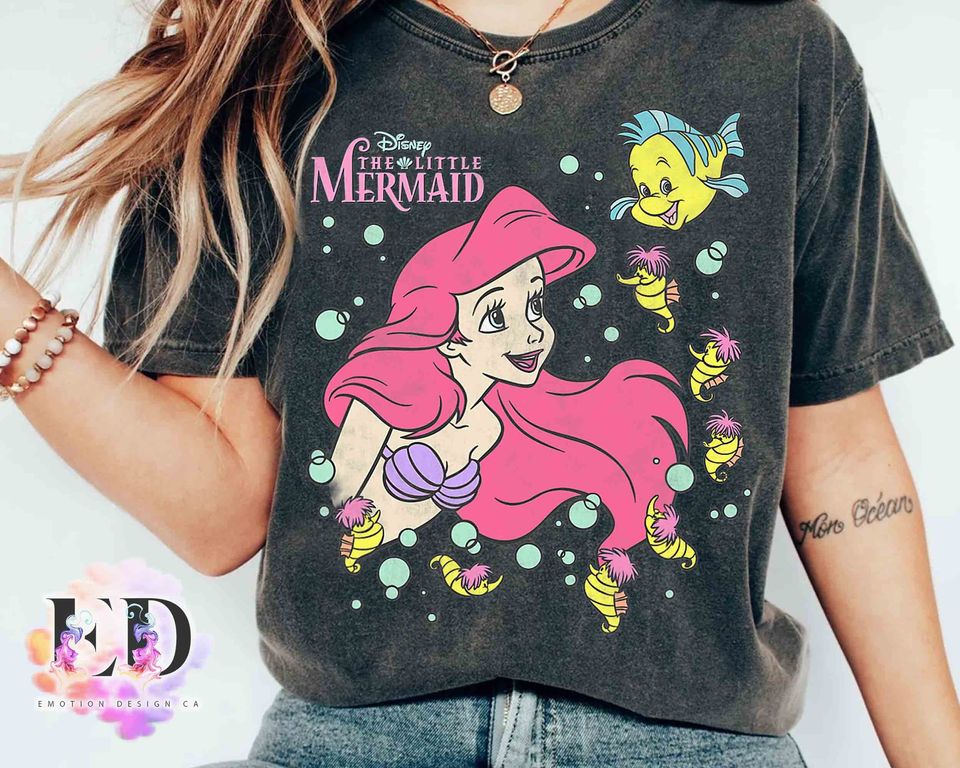 Disney The Little Mermaid Ariel Princess & Flounder