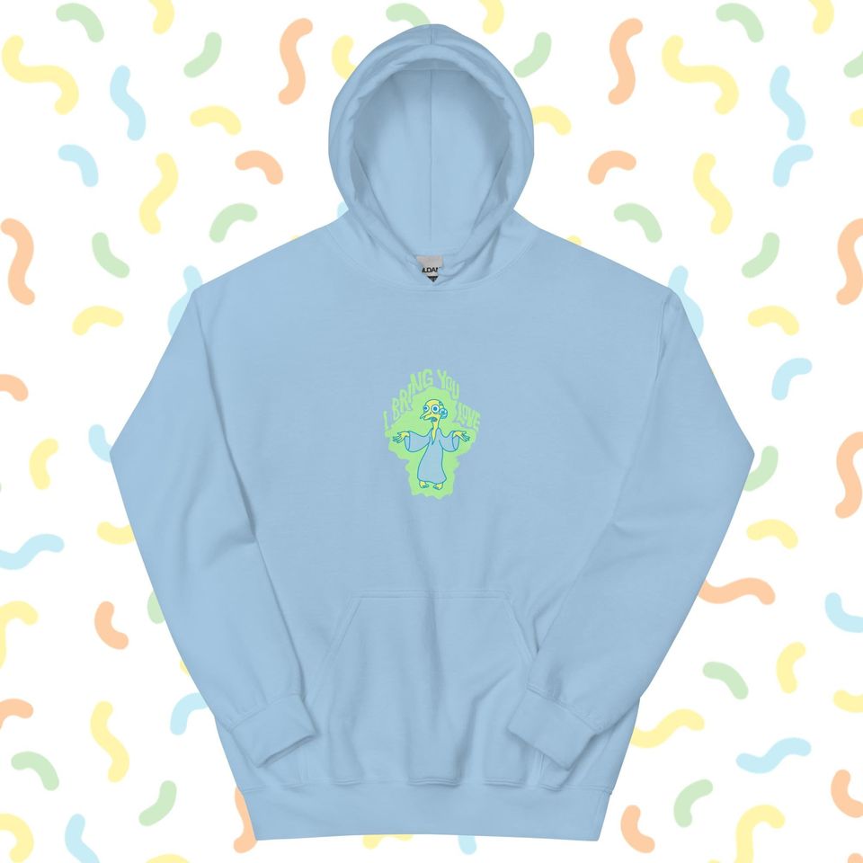 The Simpsons Hoodie Textured I Bring You Love