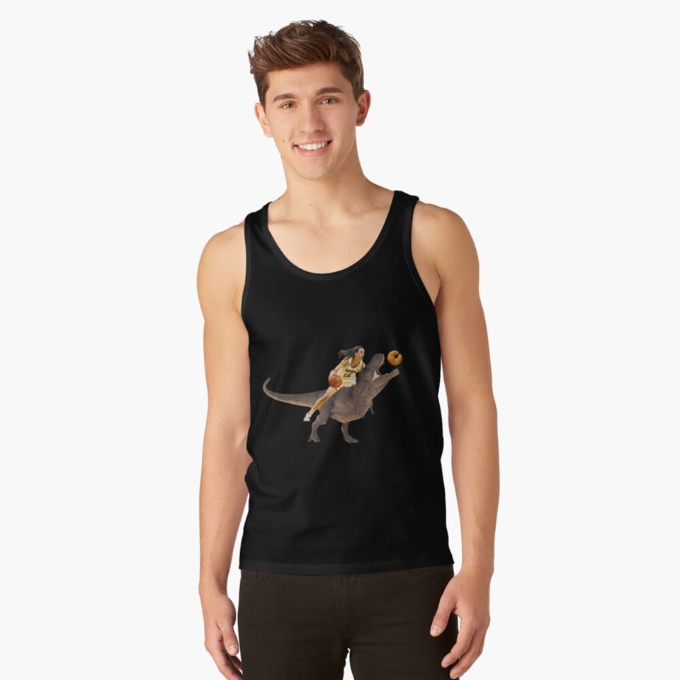 Caitlin Clark Dinosaur Croissant Hunter Tank Top