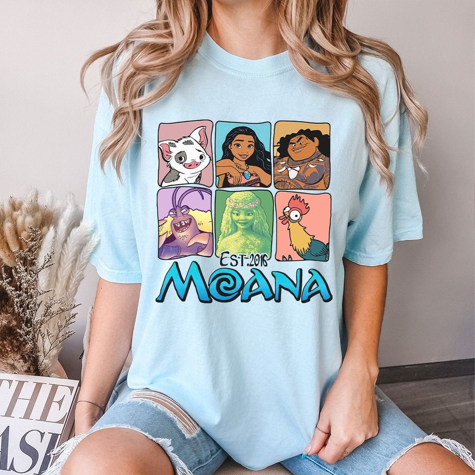 Disney Moana Characters Shirt, Hei Hei and Pua Shirt