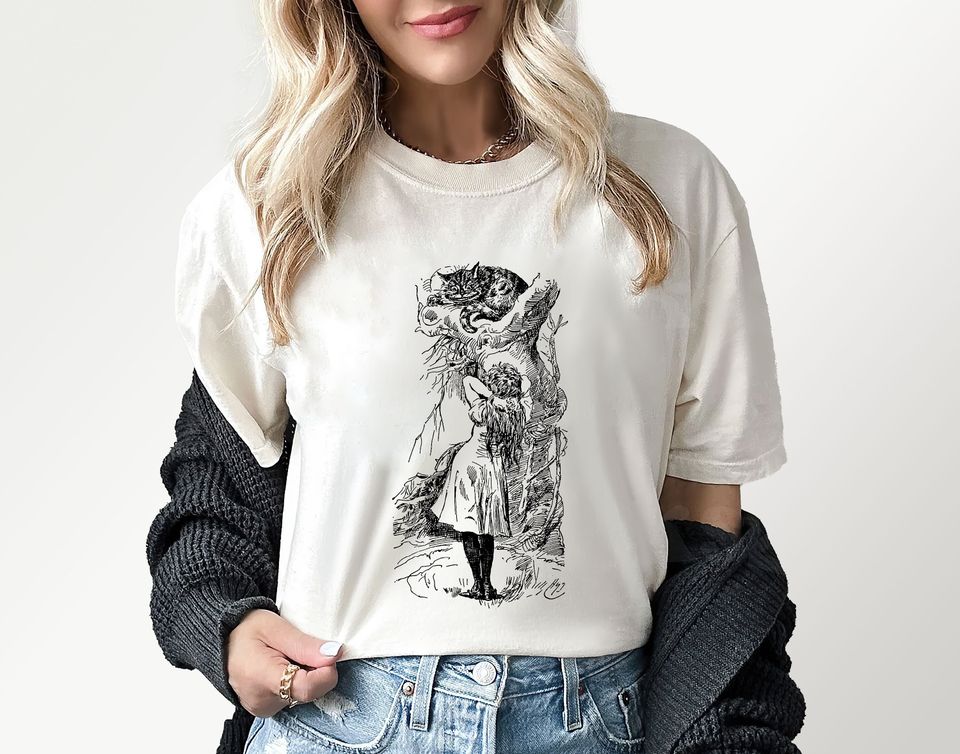 Disney Alice in Wonderland Shirt, Cheshire Cat Vintage T-shirt