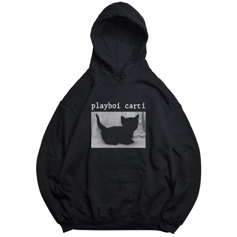 Playboi Carti Black Cat Pullover Hoodie - WLR Merch