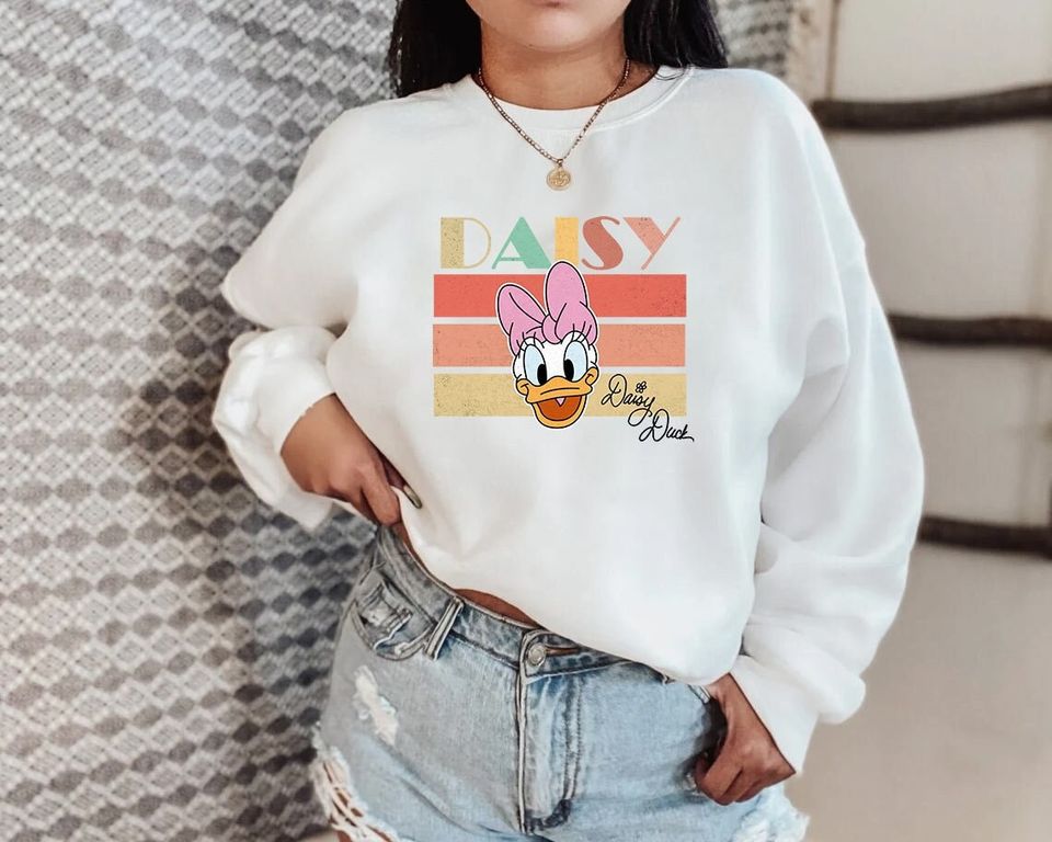 Daisy Duck Sweatshirt, Daisy Duck Hoodie, Daisy Sweatshirt, Daisy Duck Shirt, Minnie and Daisy Tee, Disney Family Trip, Disney Sweatshirt