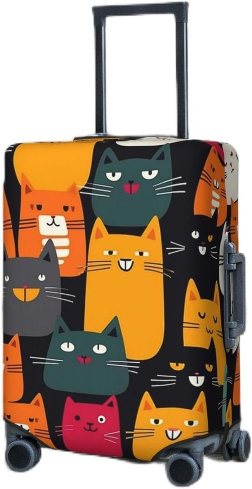 Cute Cats Luggage Cover, Cat Lover Gift