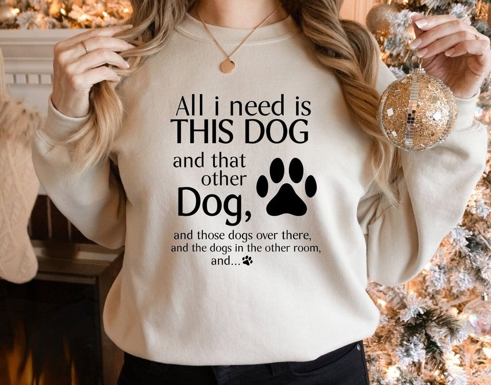 Dog Lover Sweatshirt, Dog Rescue Sweatshirt, Dog Mom Sweatshirt