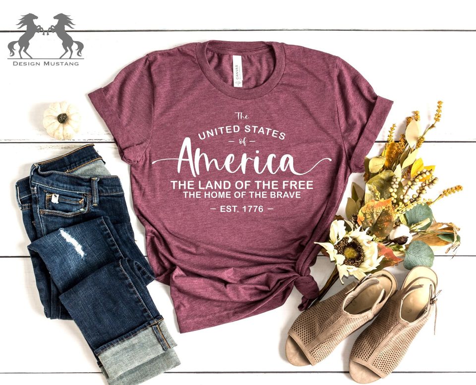 The United States of America Shirt, Land of the Free Home