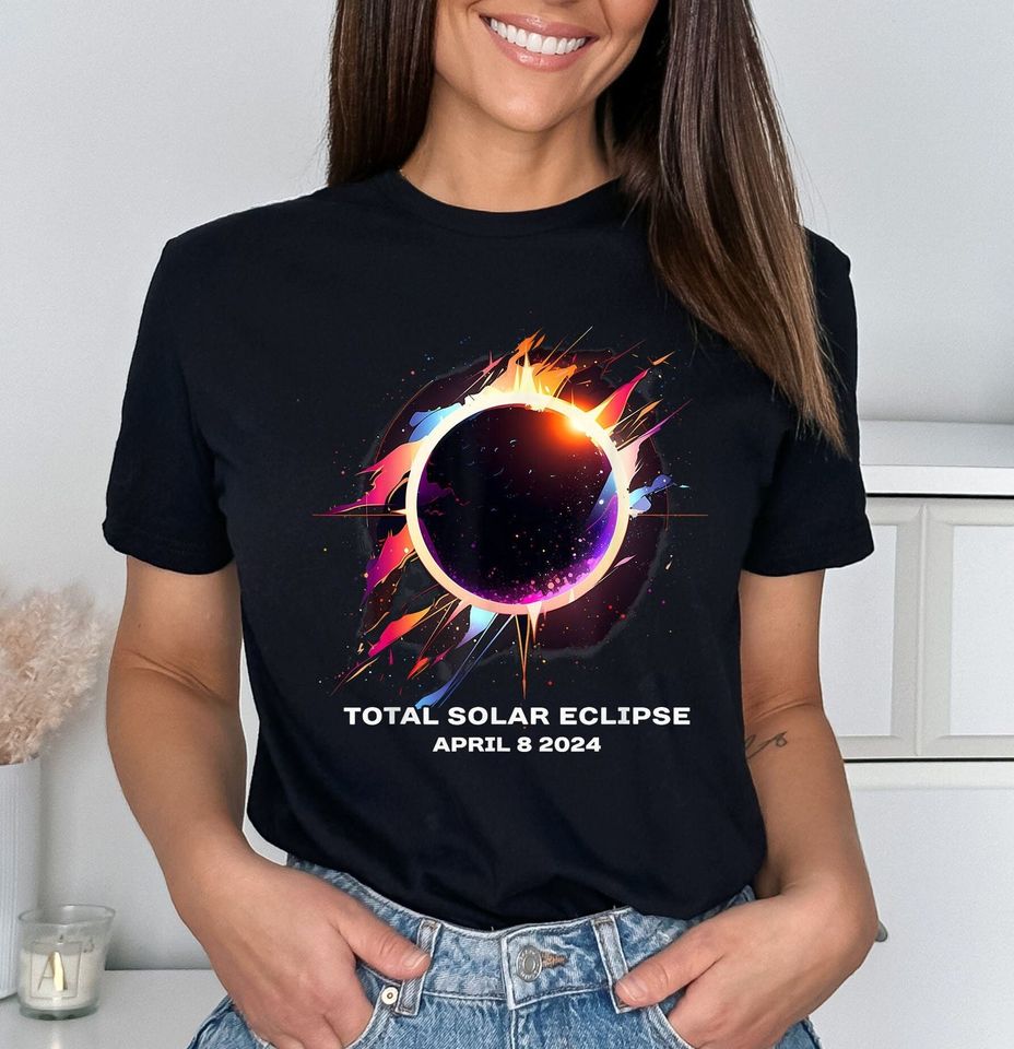Solar Eclipse 2024 Shirt, Total Solar Eclipse Shirt, Commemorative Solar Eclipse Shirt