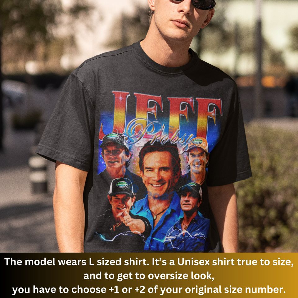 Jeff Probst Shirt, Homage Jeff Probst Presenter, Jeff Probst Vintage