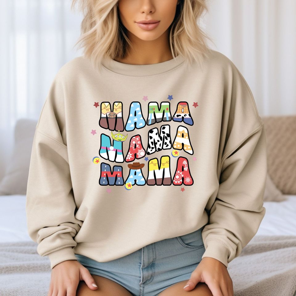 Disney Toy Story Mama Sweatshirt, Disney Sweatshirt, Toy Story Sweatshirt, Disney Mom Sweatshirt, Gift For Mama, Disney Pixar Sweatshirt