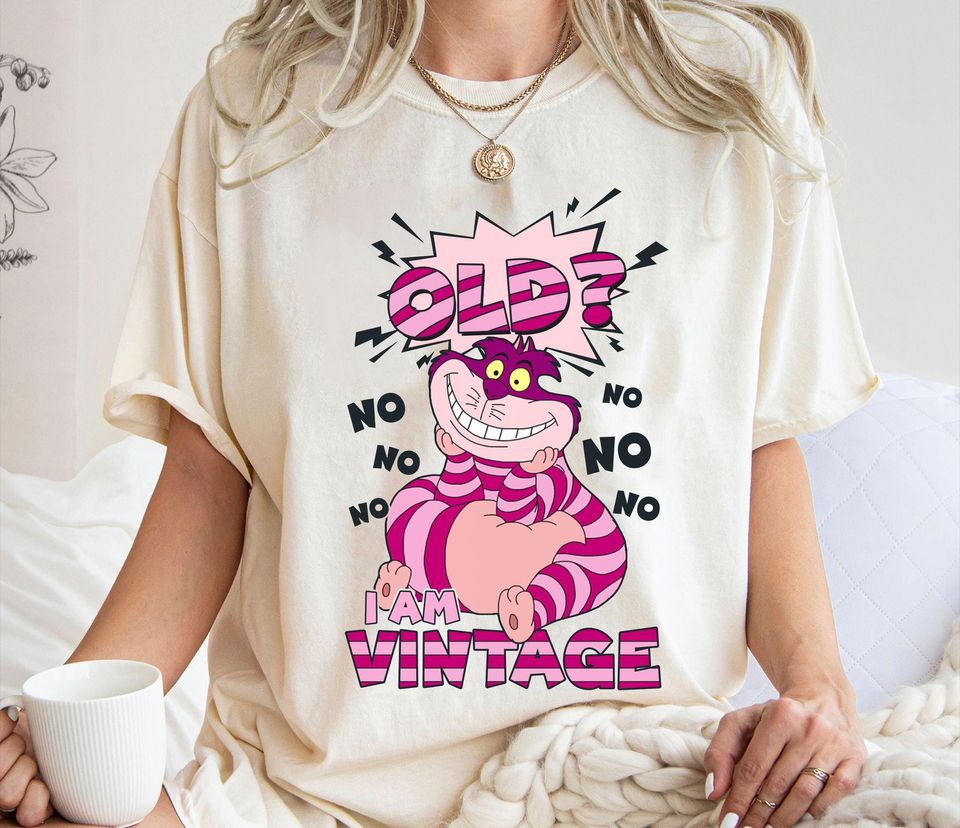 Cheshire Cat Funny Shirt, I Am Vintage T-Shirt