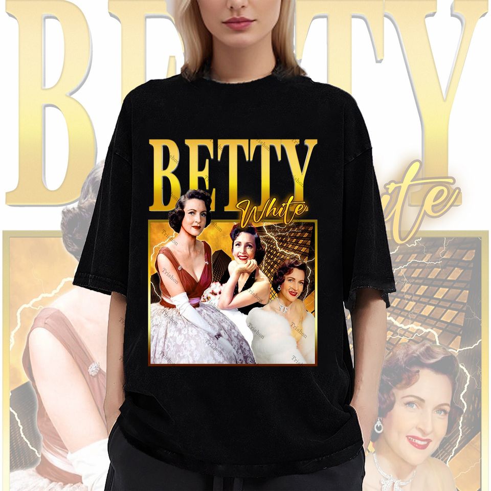 Retro BETTY WHITE Shirt, Betty White Merch, Betty White Gift