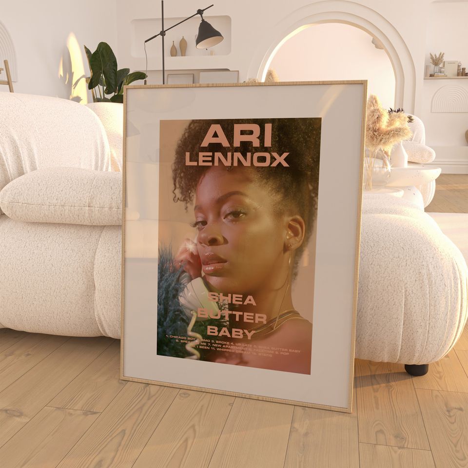Ari Lennox - Shea Butter Baby Album Poster / Room Decor / Music Decor / Music Gifts / Ari Lennox Art
