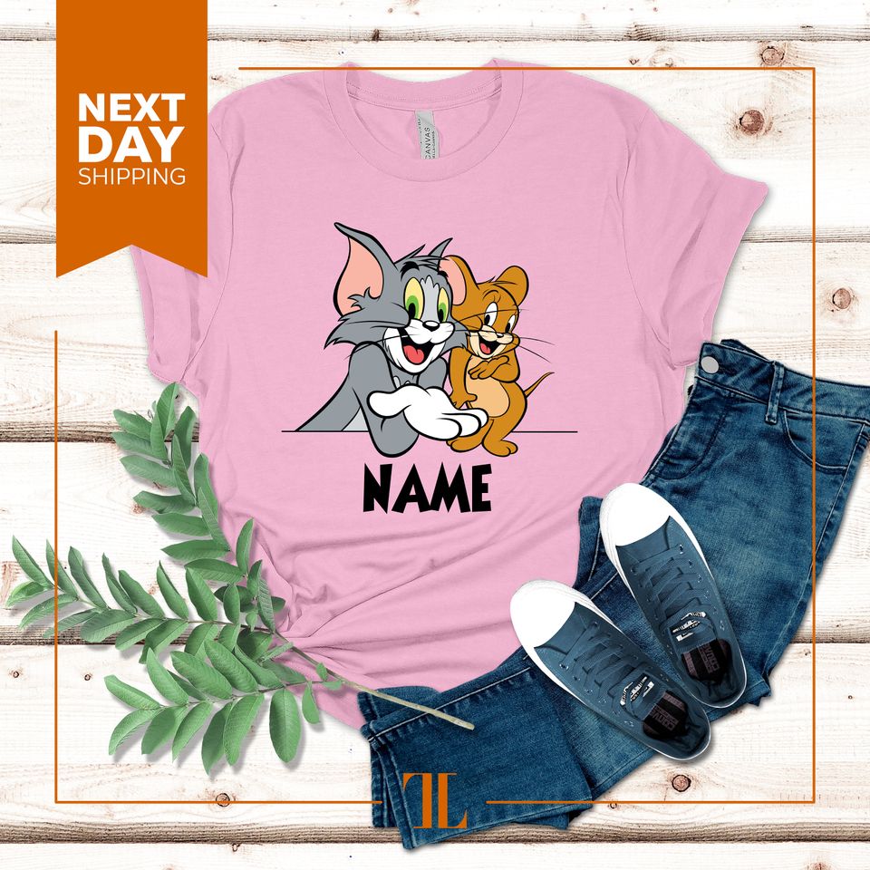 Tom and Jerry T-shirt I Personalized Tom and Jerry T-shirt I Funny Tom and Jerry T-shirt I Cartoon T-shirt I Tom and Jerry Gift for Kids