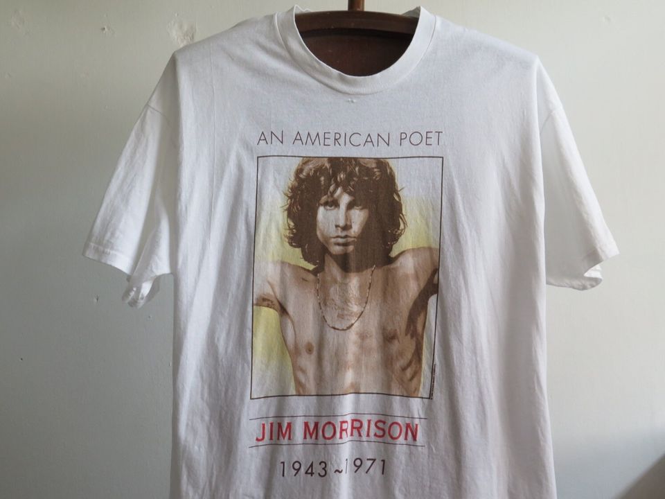 Vintage Jim Morrison T Shirt 1999 Jim Morrison An American Poet